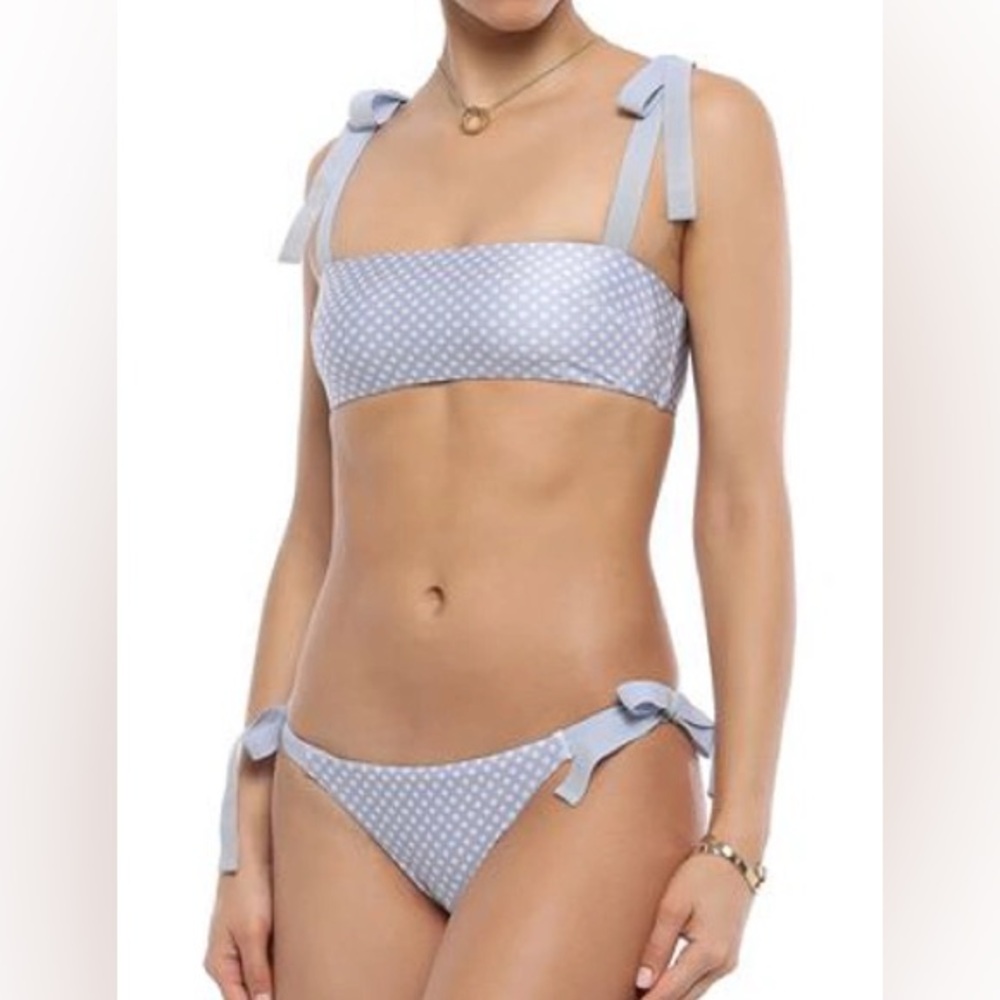 Zimmermann Sky Blue Polka Dot Bikini